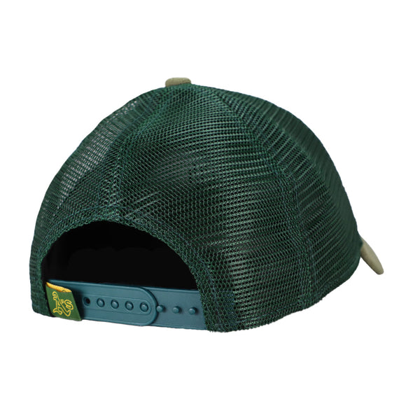 Athletics New Era Trucker Scale Green 9TWENTY Snapback Hat