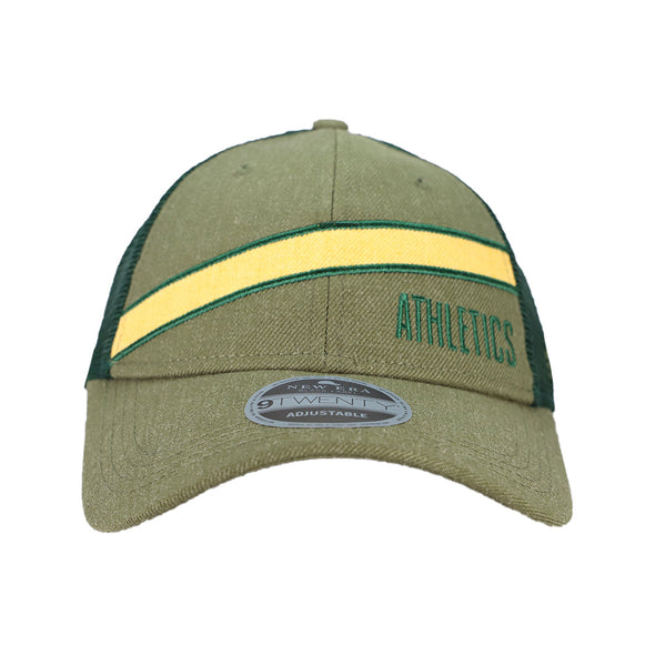 Athletics New Era Trucker Scale Green 9TWENTY Snapback Hat