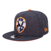 Las Vegas Aviators New Era Aviator Heather Gray/Orange 9FIFTY Snapback Hat