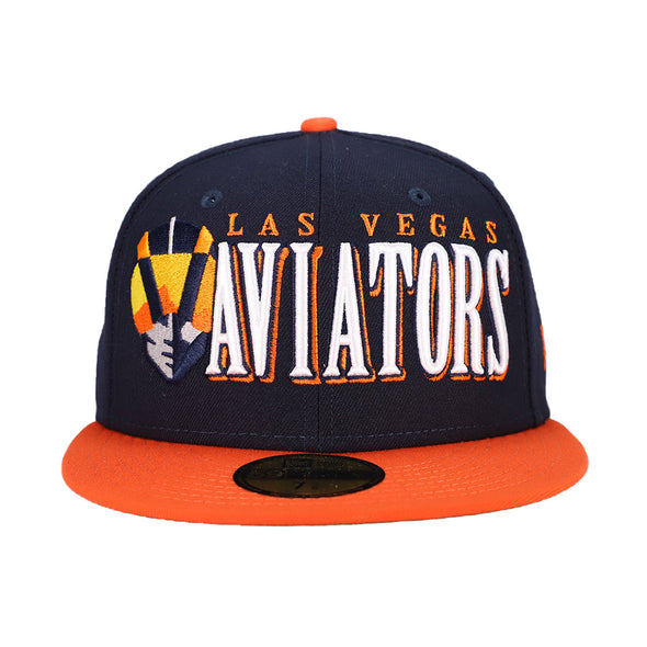 Las Vegas Aviators New Era LVA Jumbo Navy/Orange 59FIFTY Fitted Hat