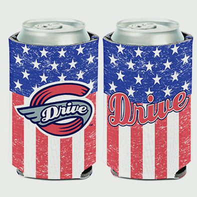 Greenville Drive Wincraft American Flag Drive Can Koozie