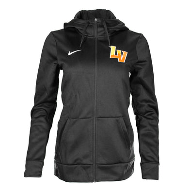 Women's Las Vegas Aviators Nike Left Chest LV Black Therma-Fit Hoodie