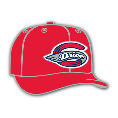 PSG Greenville Drive Red Home Cap Pin