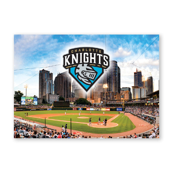 Charlotte Knights PSG Skyline Fridge Magnet