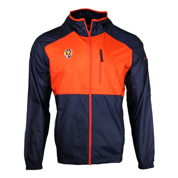 Men's Las Vegas Aviators Columbia Aviator/Winged LV Flash Forward Orange/Navy Windbreaker Jacket