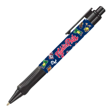 Navy Mascot Art Collage Bulky Grip Pen