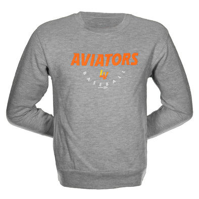 Toddlers' Las Vegas Aviators LAT Apparel Aviators Baseball Gray Crewneck Sweatshirt