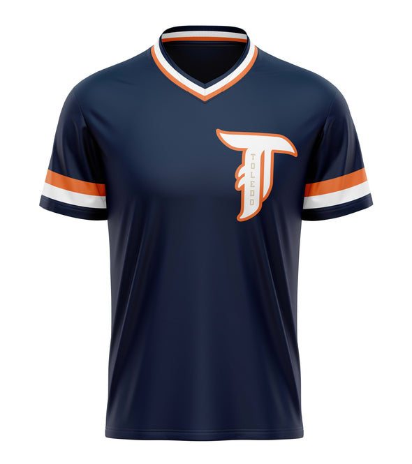 Toledo Mud Hens 84 Tigers Theme Replica Jersey