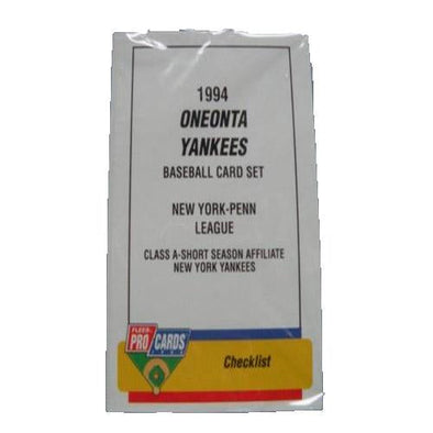 Connecticut Tigers 1994 Oneonta Yankees Team Set