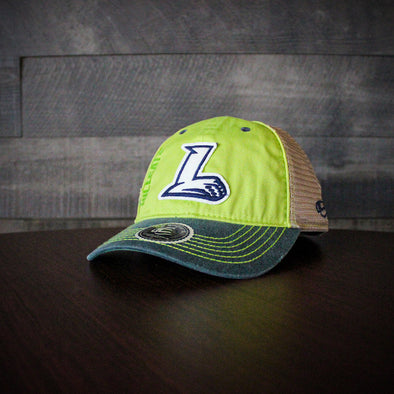 Lynchburg Hillcats Tan Mesh Green Hillcats Hat