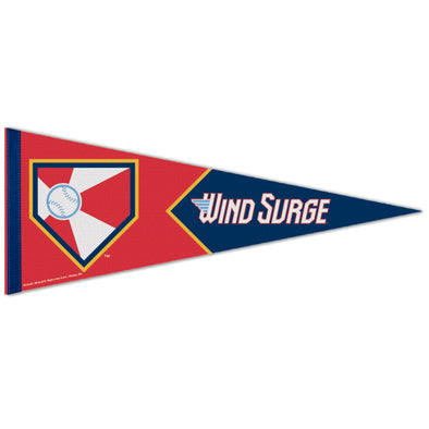 Wichita Wind Surge Alt Logo 12x30 Pennant