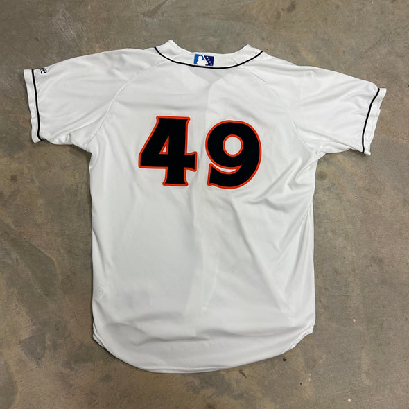 Delmarva Shorebirds Rawlings 2025 Team Issued White Jerseys