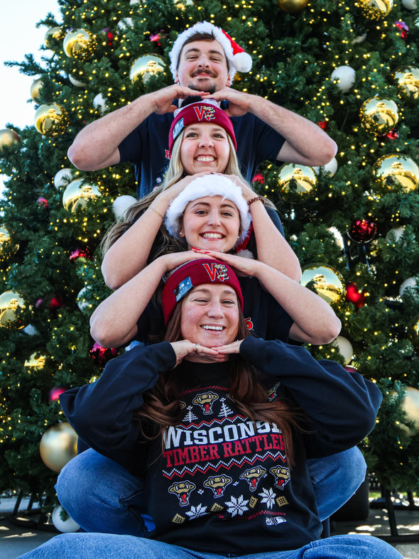 Wisconsin Timber Rattlers Holiday Christmas Sweater T-Shirt
