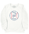 Retro Brand Women's Vintage White Fightins Baseball Crewneck