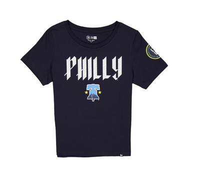New Era Philadelphia Phillies Women's Navy City Connect Boxy Tee