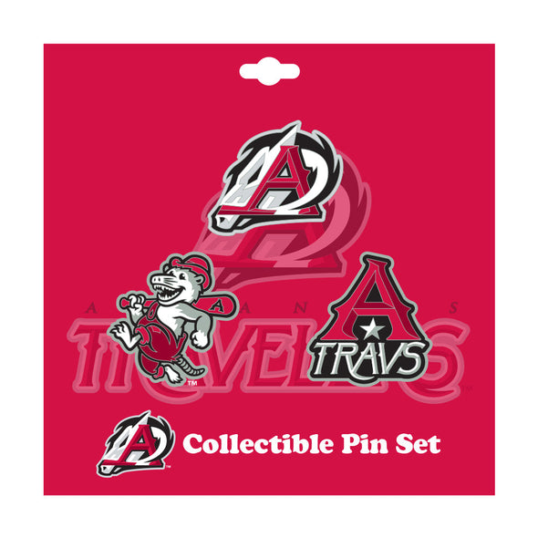 Arkansas Travelers PSG Team Enamel Pin Set