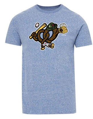 Prost Heather Royal Blue Pretzel Tee