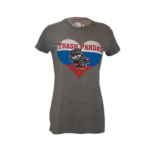 Ladies Gray Heart T-shirt