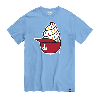 47 Brand Light Blue Ice cream Philadelphia Phillies shirt