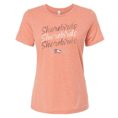 Delmarva Shorebirds Ladies Casual Tri-Blend Tee