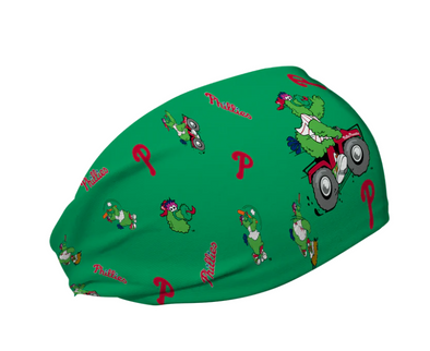 Vertical Athletics Phillies Cooling Headband Phanatic Green All Over