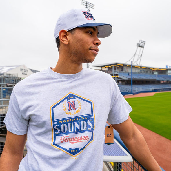 Nashville Sounds MV Sport Marble Heather Everest Sustainable Tee