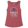 Nashville Sounds League Women's Heather Burgundy Tri-flex Trapeze Tank