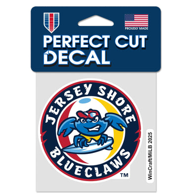 Jersey Shore BlueClaws WinCraft Primary Logo Decal