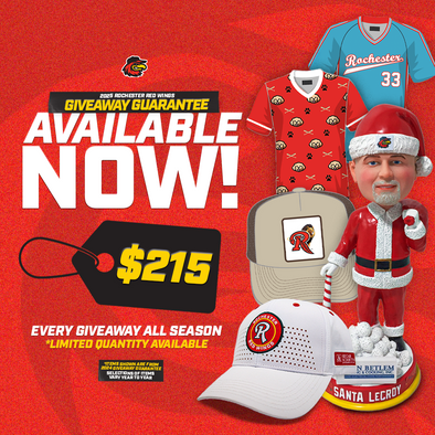 Rochester Red Wings 2025 Giveaway Guarantee