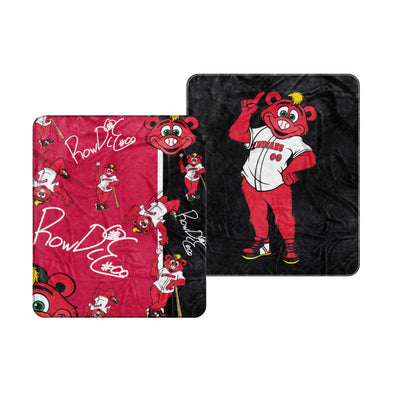 Indianapolis Indians 50"x60" Red/Black Rowdie Blanket