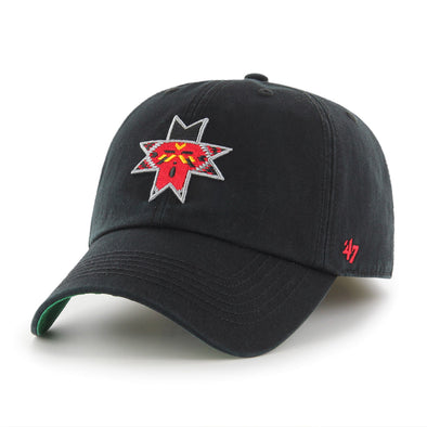 Indianapolis Indians '47 Adult Black Primary Logo Adjustable Clean Up Cap