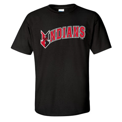 Indianapolis Indians Adult Black Wordmark Tee