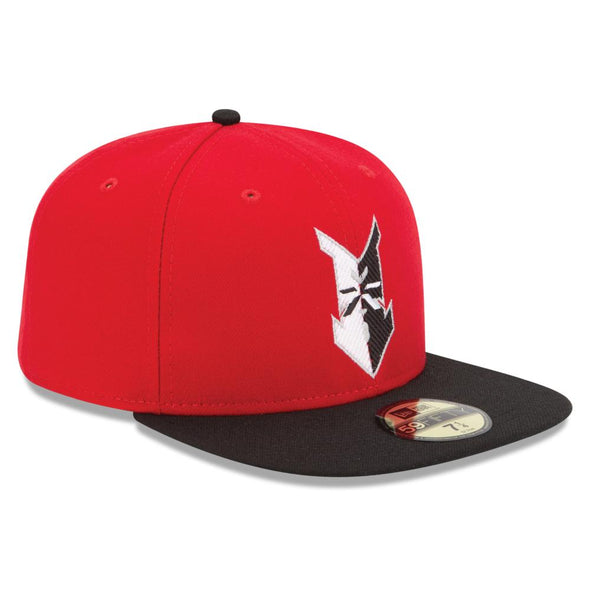 Indianapolis Indians Red/Black New Era Home Authentic On-Field 59FIFTY Cap