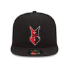 Indianapolis Indians Black New Era Road Authentic On-Field 59FIFTY Cap