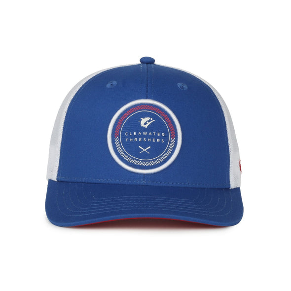 Clearwater Threshers Outdoor Royal Cap Ace Patch Trucker