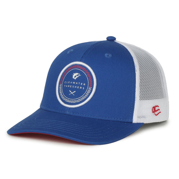 Clearwater Threshers Outdoor Royal Cap Ace Patch Trucker