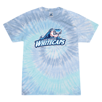 West Michigan Whitecaps Primary Distressed Logo Tie-Dye Tee