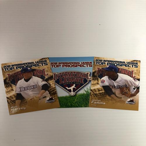 Buffalo Bisons 2012 International League Top Prospects Card Set