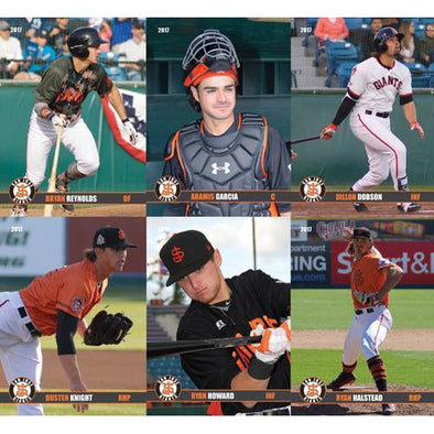 San Jose Giants 2017 Team Trading Card Set