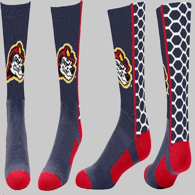 Peoria Chiefs Honeycomb Over Calf Socks