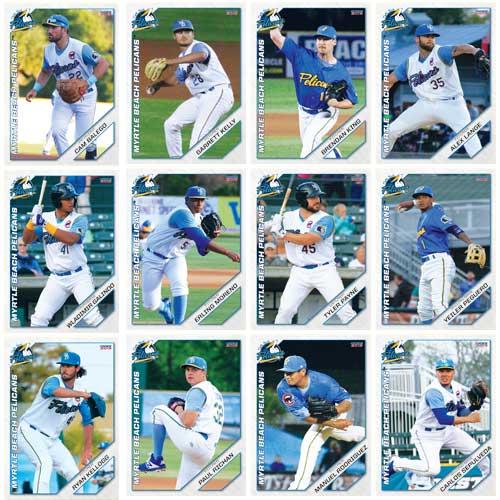 Myrtle Beach Pelicans Choice Sportscards 2019 Team Set