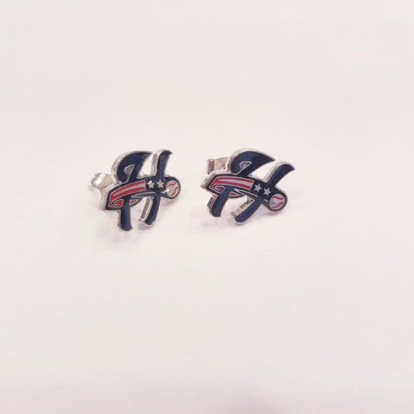 Senators "H" Logo Enamel Post Earrings