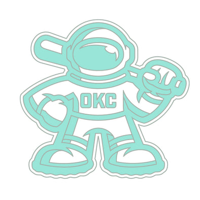 OKC Comets Astronaut Glow in the Dark Pin