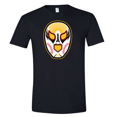 Luchadores de Reading Mask Black T-Shirt