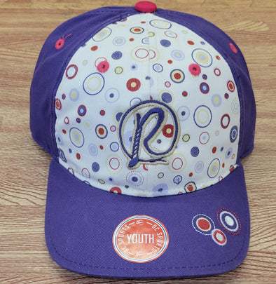 Youth Rawhide Purple/Bubbles Cap