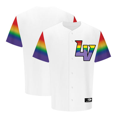 Men's Las Vegas Aviators OT Sports LV Pride White Replica Jersey