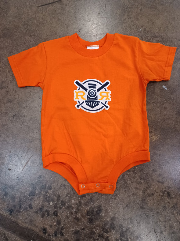 Round Rock Express Infant Romper Orange Fauxback 24M