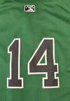 Clinton LumberKings GAME USED Green Batting Practice Jersey Size Large