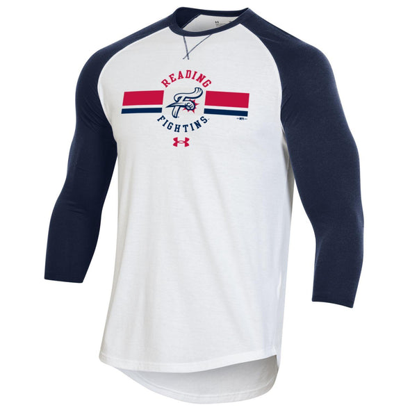 Men's Midnight Navy and White Baseball Tee