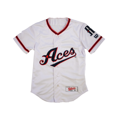 Reno Aces Men's White Home Replica Team Wilson Jersey